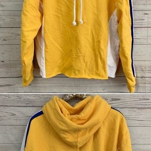 Levi's yellow stripe sport hoodie sweatshirt